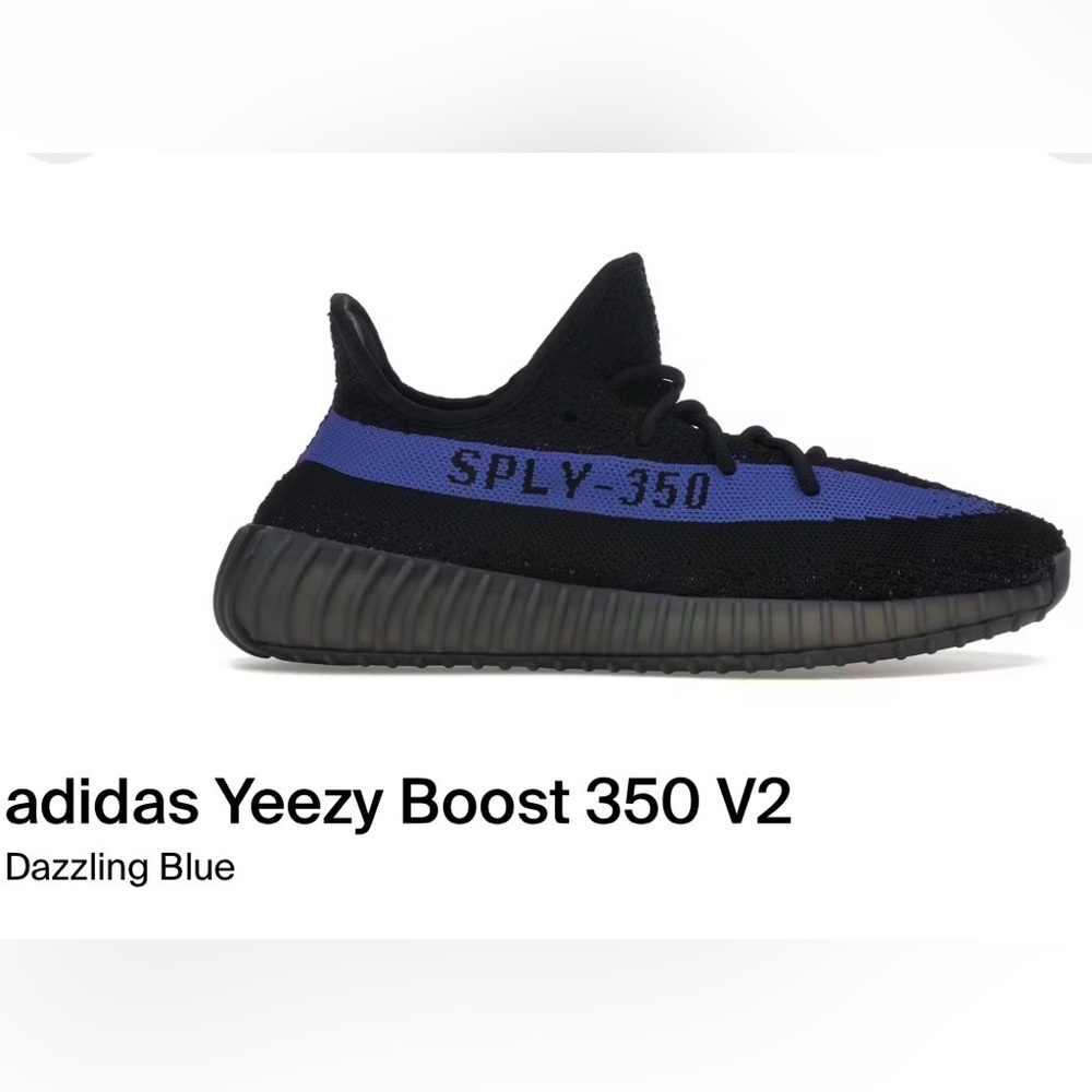 Adidas Yeezy Boost 350 V2 in Black and Blue